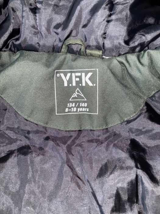 Kurtka zimowa parka chłopięca 134-140cm kurtka khaki