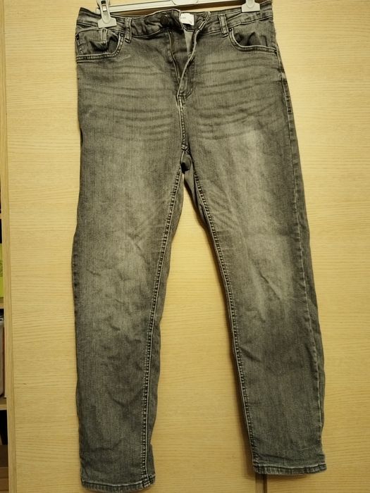 Szare jeansy Reserved rozm 40 wysoki stan
