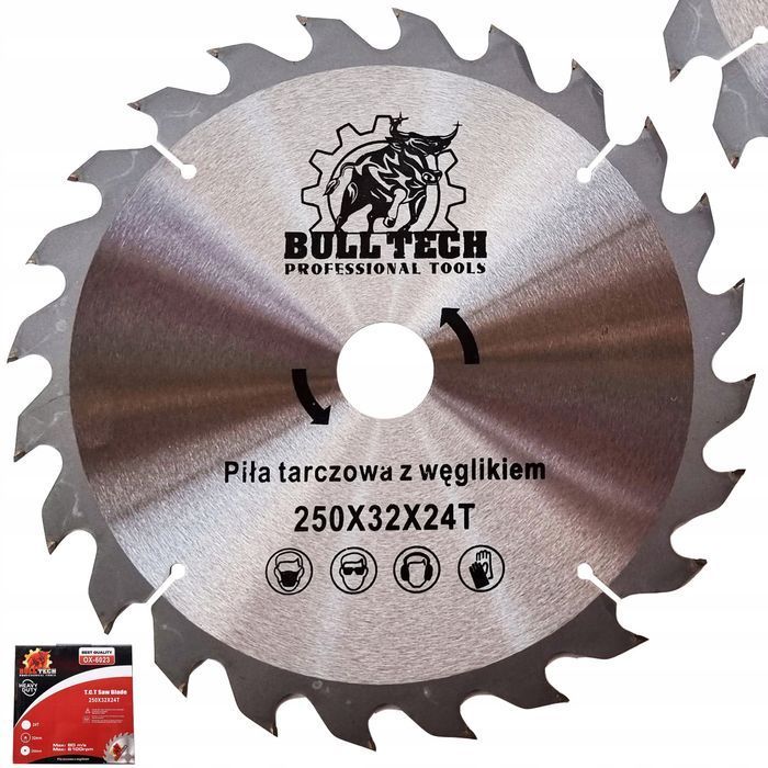 Tarcza Cięcia Drewna Piła Widiowa 250X32X24T Moc