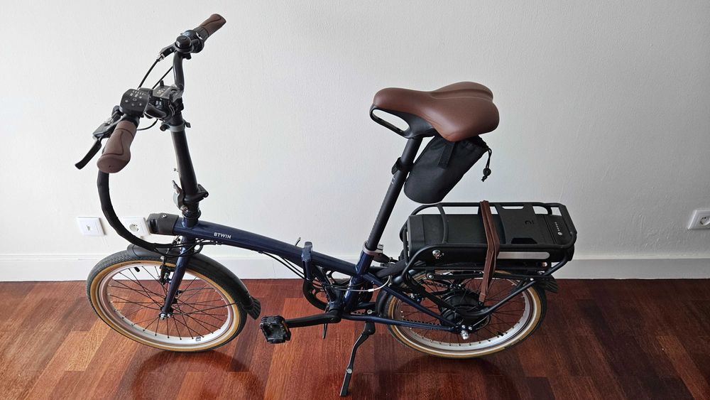 Bicicleta elétrica dobravel E Fold + acessórios