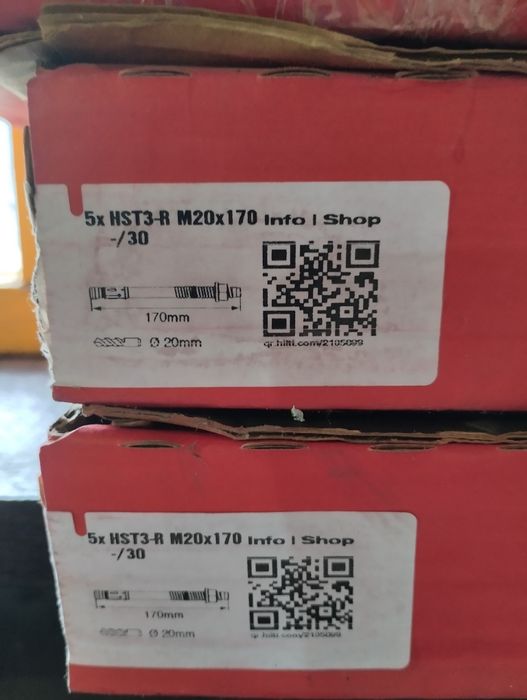 Hilti  Анкерний болт HST4-R M20×170mm.