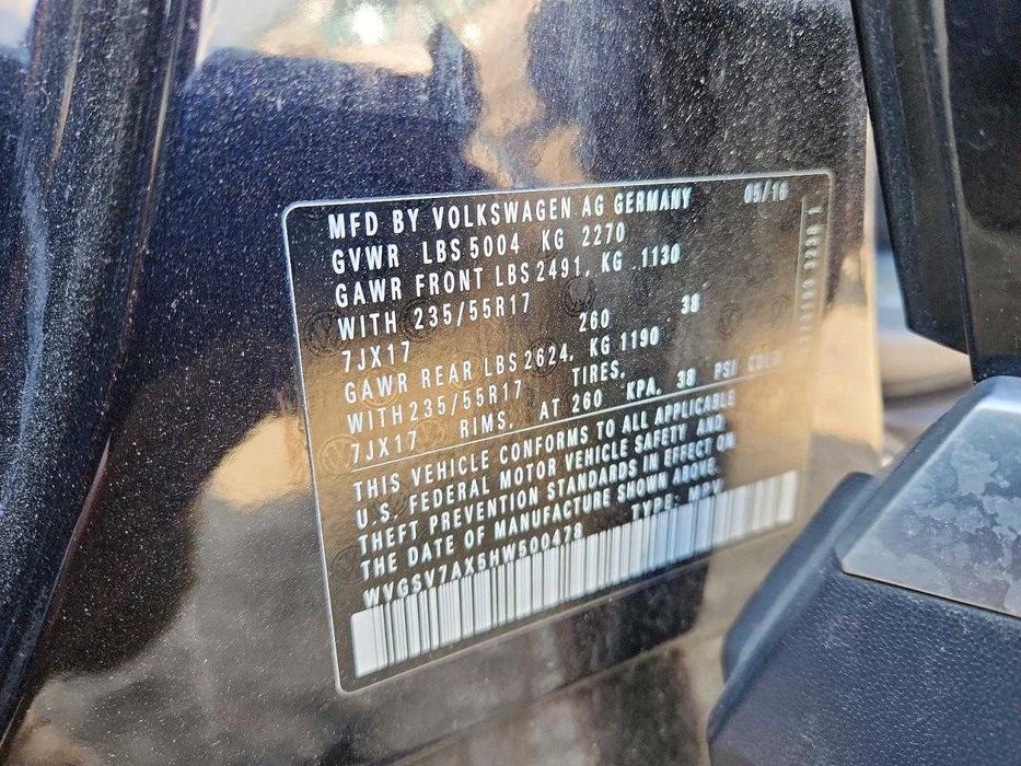 2017 Volkswagen TIGUAN WOLFSBURG