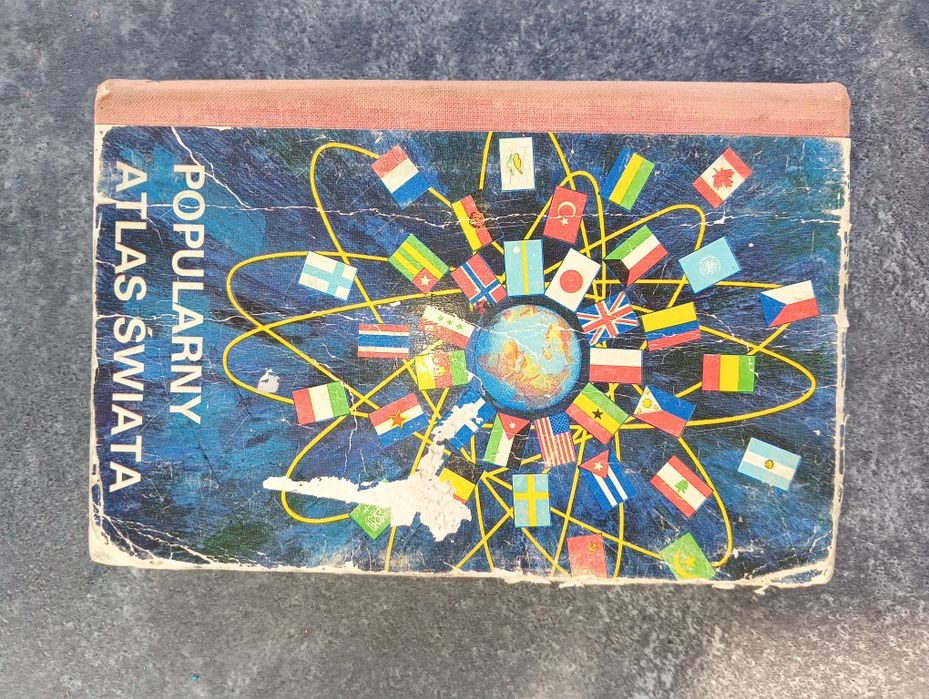 Stary Popularny Atlas Świata 1978 Aleksandrów Kujawski • OLX.pl