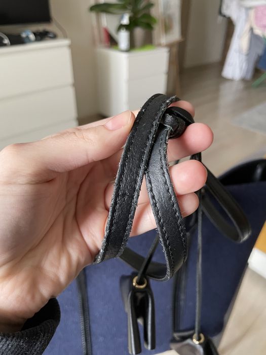 Coccinelle torebka skórzana tote shopper A4