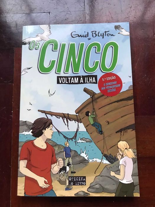 Livros n.º 1, 2 e 3 da coleção "Os cinco"