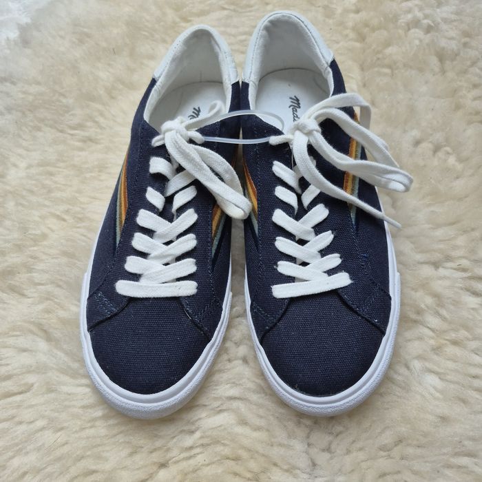 Buty meskie 37,5  Sneakers Granatowe tecza