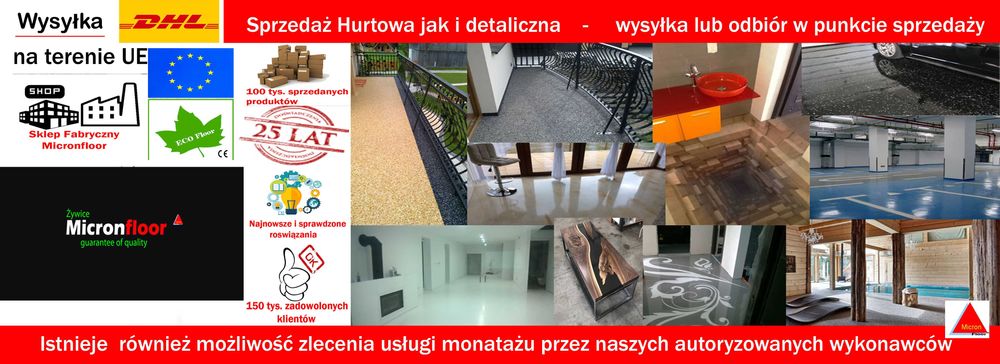 żywica do garażu, do samodzielnego wykonania 29zł/m2-zestaw na  10m2
