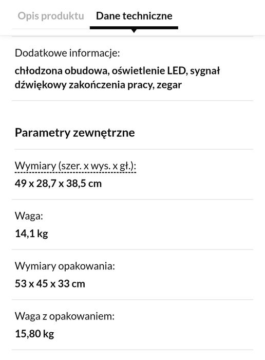 Kuchenka mikrofalowa Sharp R760BK Grill