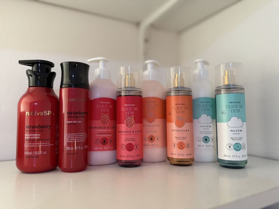 Produtos O Boticario NativaSpa e Cuide-se bem Locao e Bodysplash