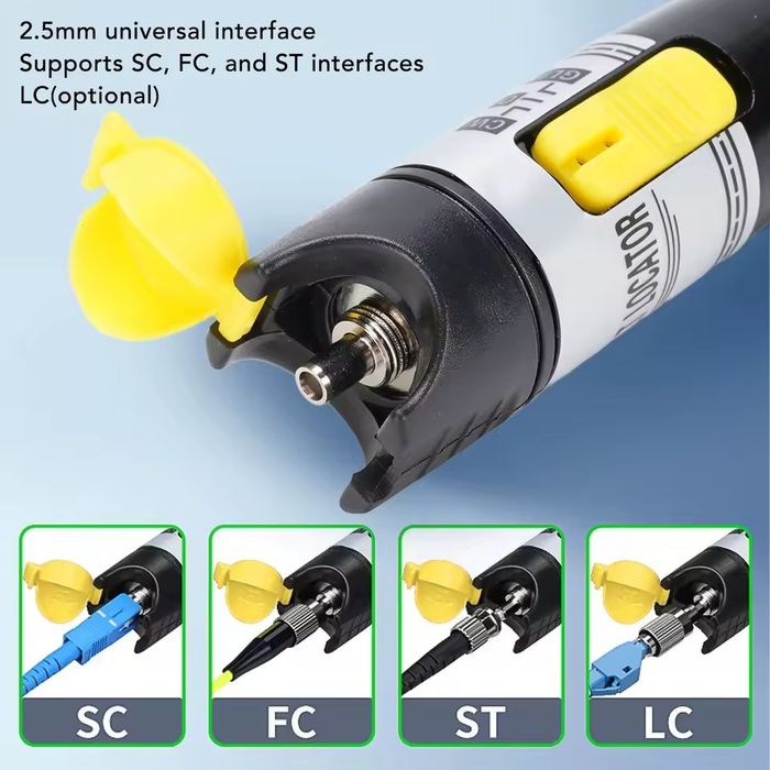 Caneta Óptica FTTH Fibra Óptica Tester 15Km (K-C15) Recarregável