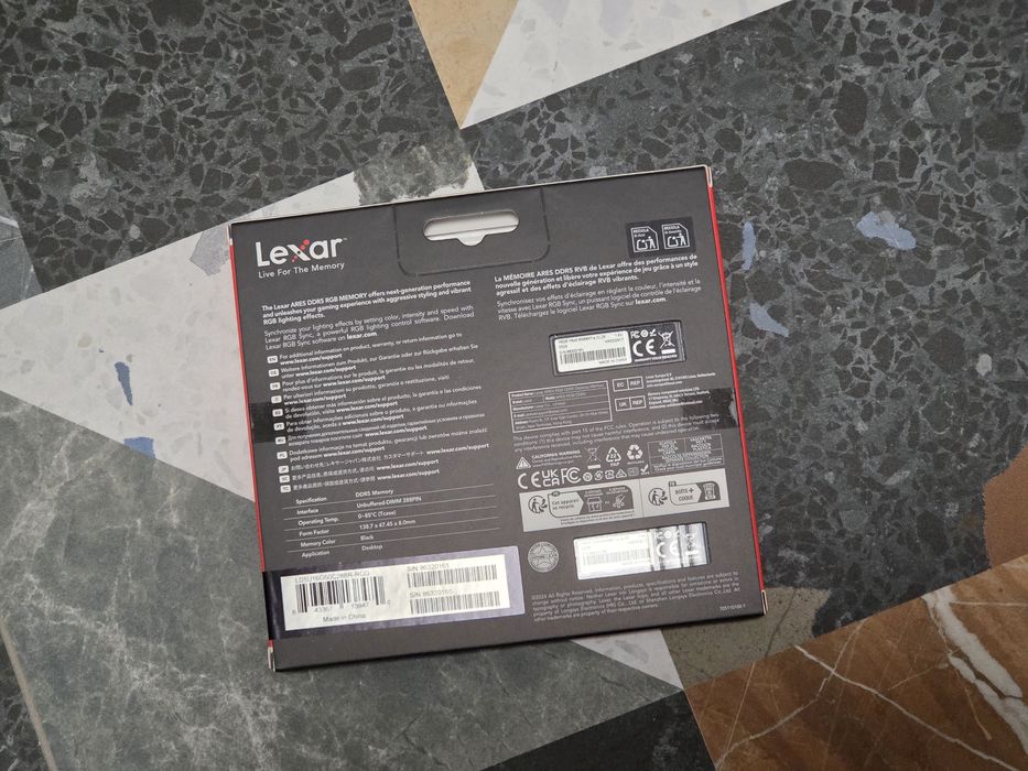 Lexar Ares RGB DDR5 32 GB 6000MHz CL28 LD5U16G60C28BR-RGD - nowy