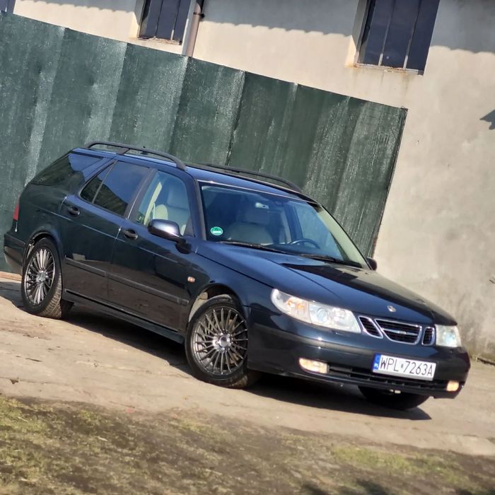 Saab 9-5 Szwecka Korona 2.3 turbo benzyna gaz.XENON,NAVI ,SKORA BEŻOWA 17 "koła