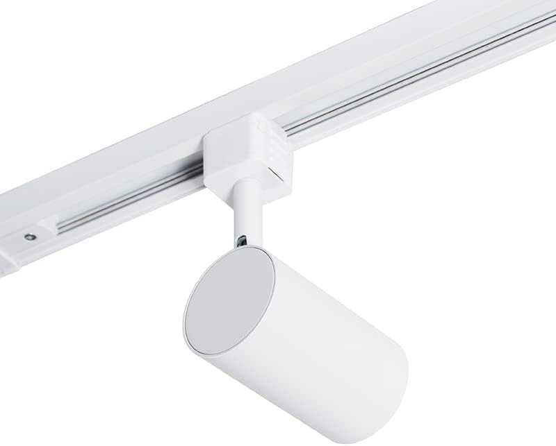 Sistema de Calha de Iluminação Branco com 14 Spots LED | Trilho Monofásico JEANA em Aço | Iluminação Moderna de Teto para Interior (14 x 50W Máx.)