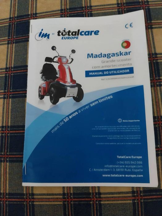 Scooter electrica fixa grande Cinza