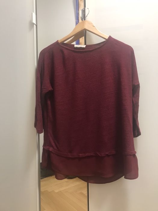 Bluzka Stradivarius M 38 tiulowy dół
