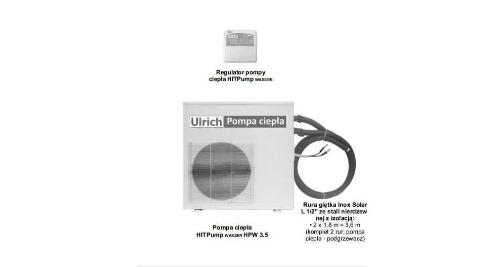 ULRICH HIT WASSER HPW 3,5 pompa ciepła nowa
