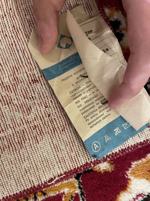 Dywan na ściane, oryginalny z metką z czasów prl Siedlce • OLX.pl
