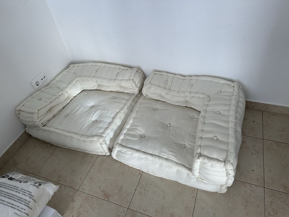 Sofá de chão almofada puff VidaXL