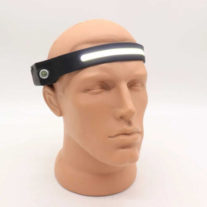 Налобный фонарь акуумуляторный 2в1 от USB, BL-G28-XPE+COB, есть опт