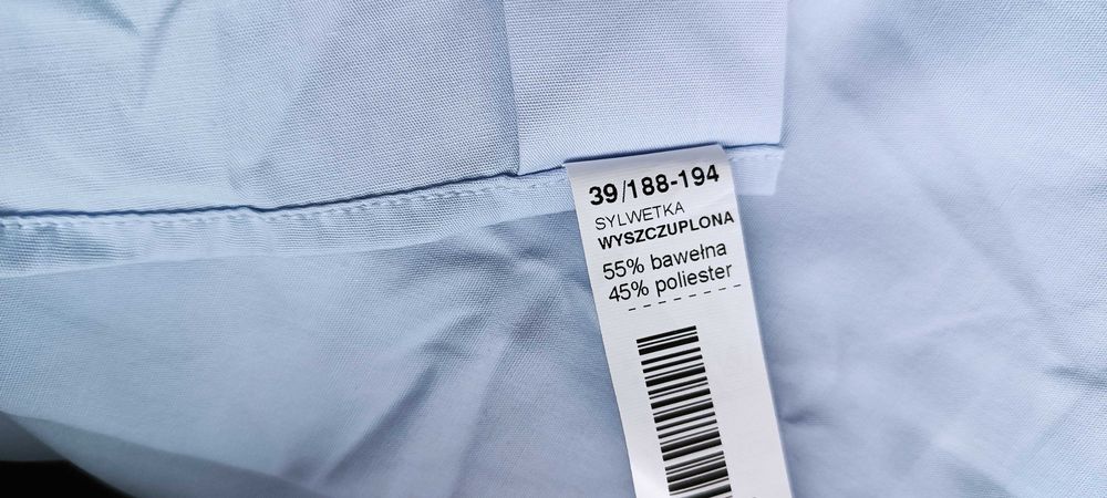 NOWA koszula męską z krótkim rękawem " Wólczanka" kołnierzyk 39