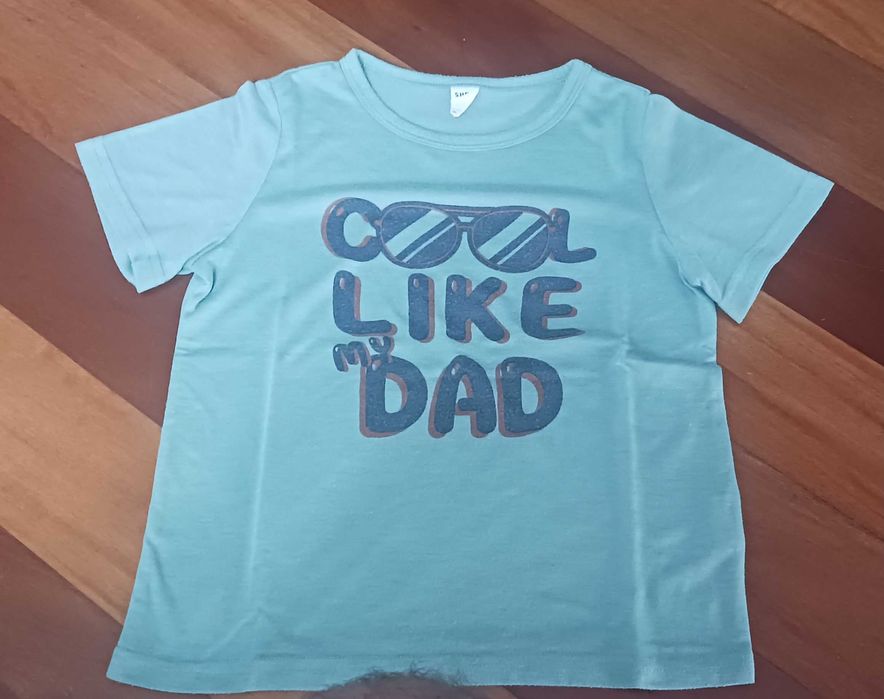 Conjunto de 5 t-shirts para criança - 6 anos