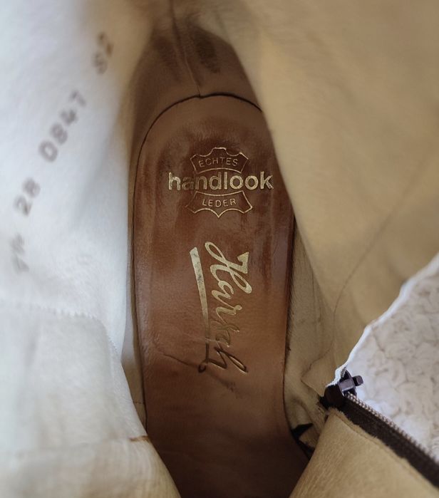 Skórzane botki damskie Harrah, bordowe, rozmiar 40,5