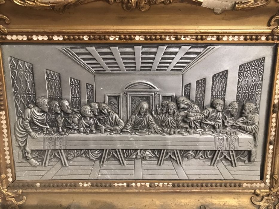 Quadro “A última Ceia” em estanho