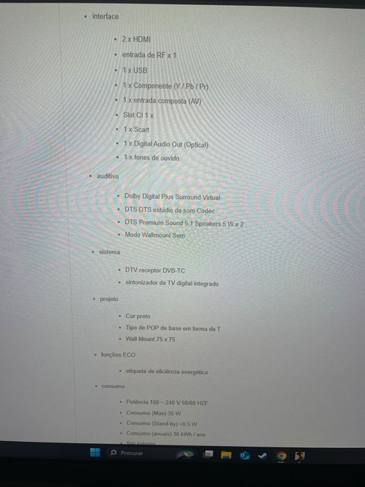 Vendo TV SAMSUNG 24 polegadas