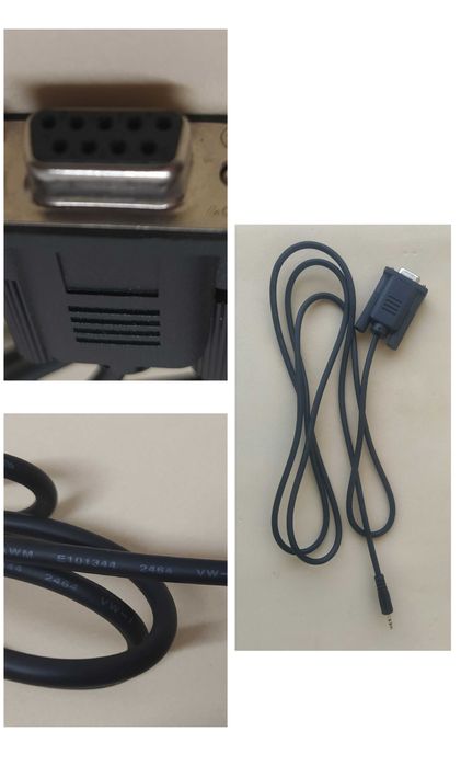 Cabo Adaptador Série RS232 DB9 Fêmea para Jack 2.5mm (Micro Jack)- Novo