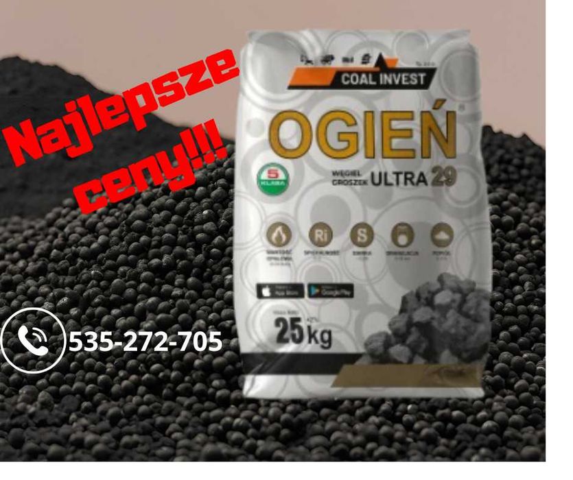 Węgiel Groszek Ogień ULTRA! Świetna CENA!