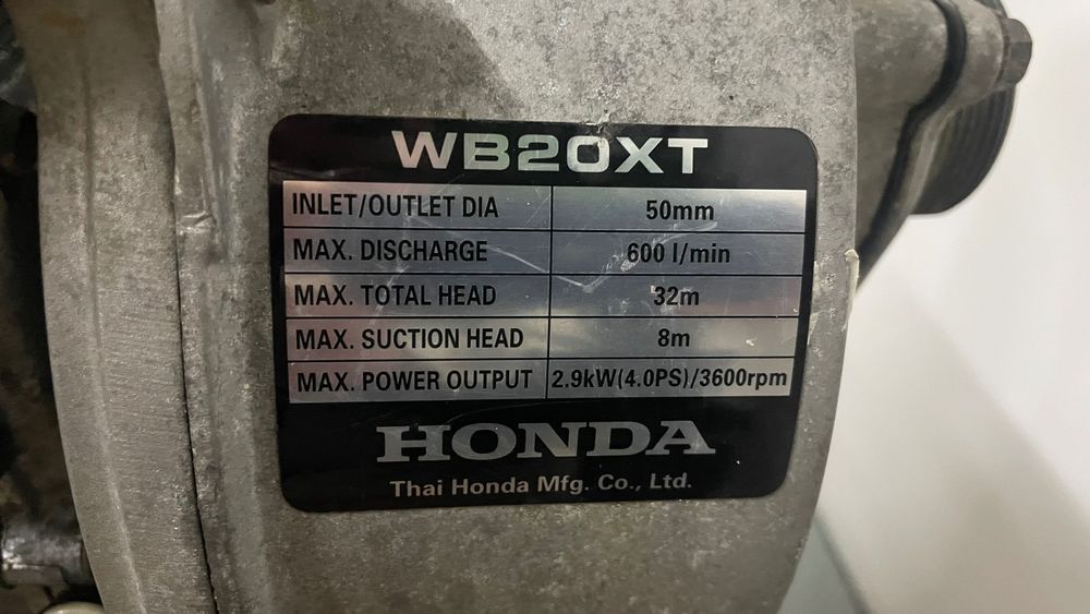 Motopompa Honda WB20xt  2''