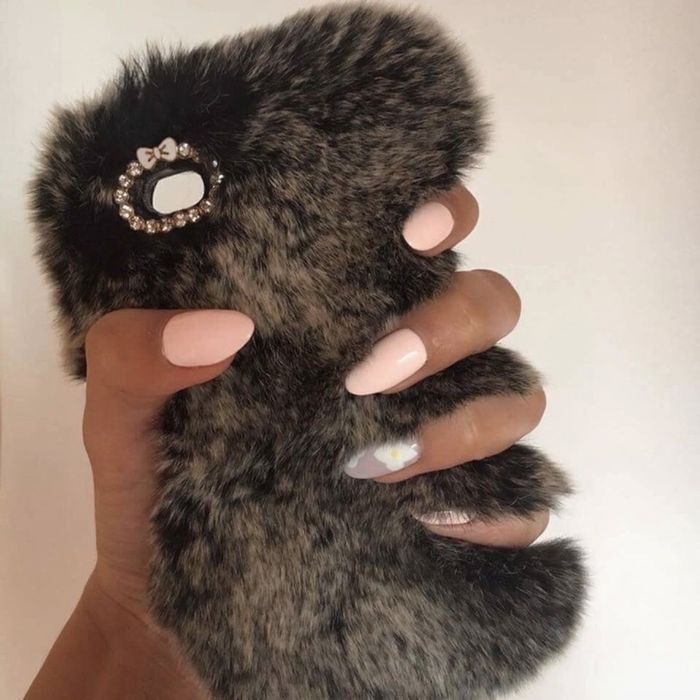 case etui obudowa iphone 4 4s futrzasty futerko na telefon futro