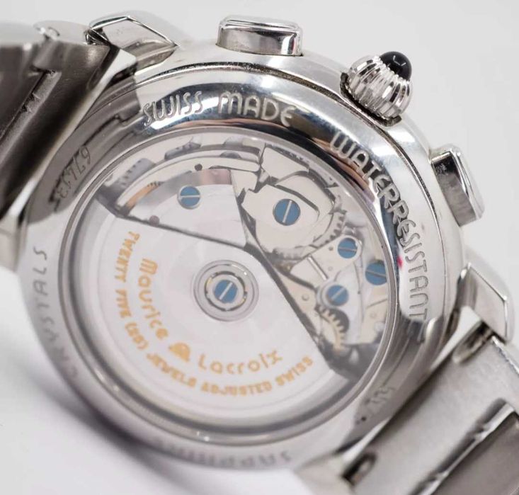 Maurice Lacroix- Automatic 25 Date, "Blue" Tachometr, Szafir, Papiery