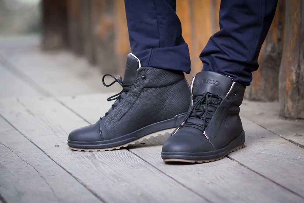 Зимние мужские ботинки ECCO Sneakers - РАСПРОДАЖА