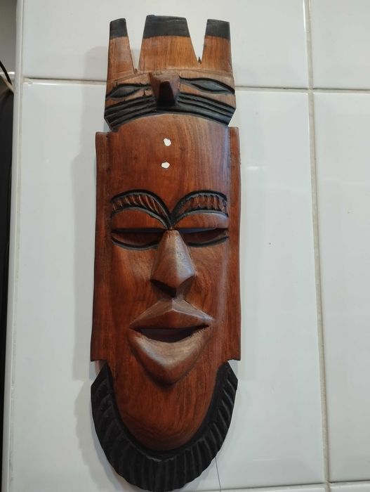 Máscara de arte africana - oferta colheres decoração