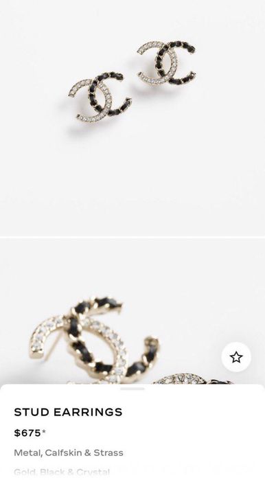 Серьги Chanel оригинал