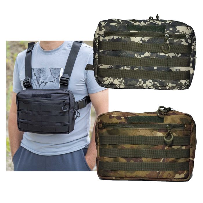 Нагрудна сумка/ розгрузка/ тактичний жилет/ чоловіча сумка/ тактика