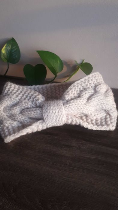 Damska zimowa opaska na głowę headband