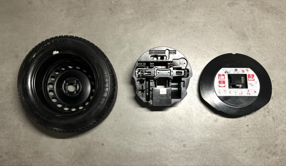 Renault Clio IV Zestaw Koło zapasowe 185/65 R15 Podnośnik Wypełnienie