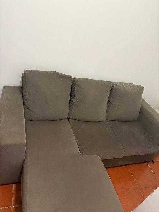 Sofá 3 lugares com chaise