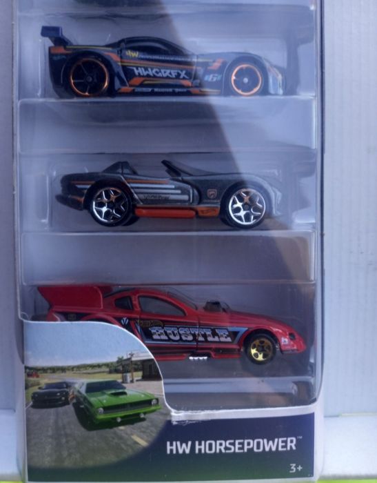 Pack 5 miniaturas hot wheels