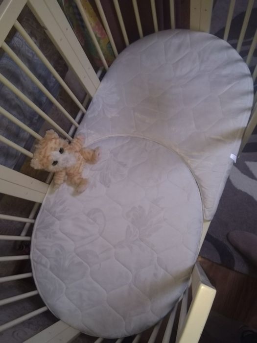 ЦІНА за все! 9 в 1. SMART BED OVAL + матрас трансформер + постіль...