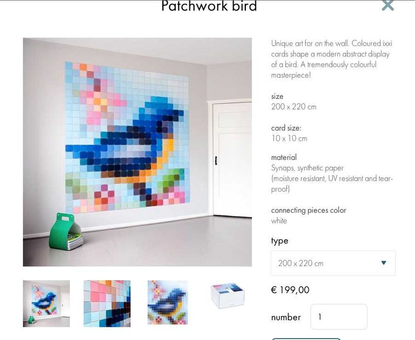 Painel decorativo "pixel"