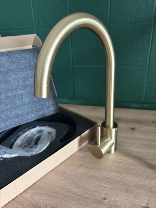 Kitchen Mixer- Torneira Misturadora Brushed Gold