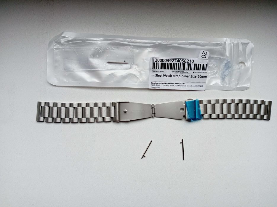 Новый Ремешок браслет для часов 20 мм. с 3 шт. Штифты Спрингбары