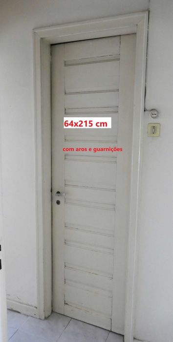 Portas antigas madeira maciça e vidro (com e sem aros / guarnições)