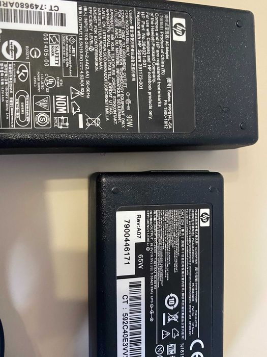 Зарядки, Блоки живлення для ноутбуків HP (Hewlett-Packard) 60W, 90W