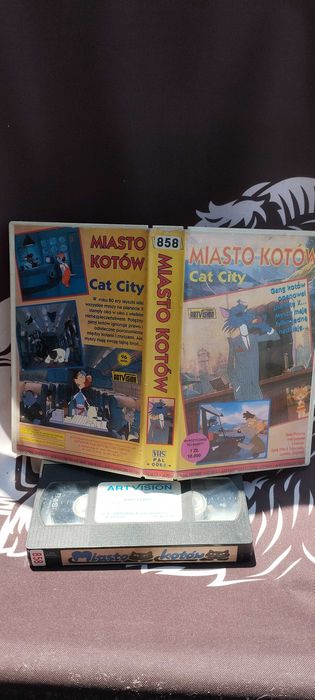 Kaseta VHS Miasto Kotów / Cat City (Artvision)