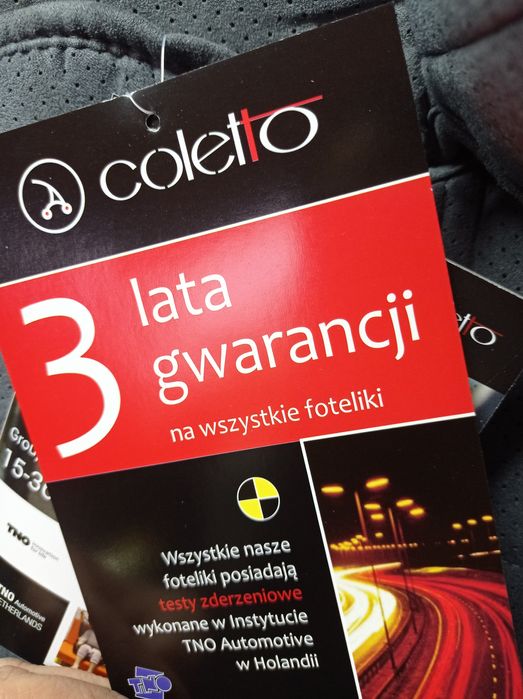 Nowy fotelik samochodowy 15-36 kg Sklep dziecięcy NW