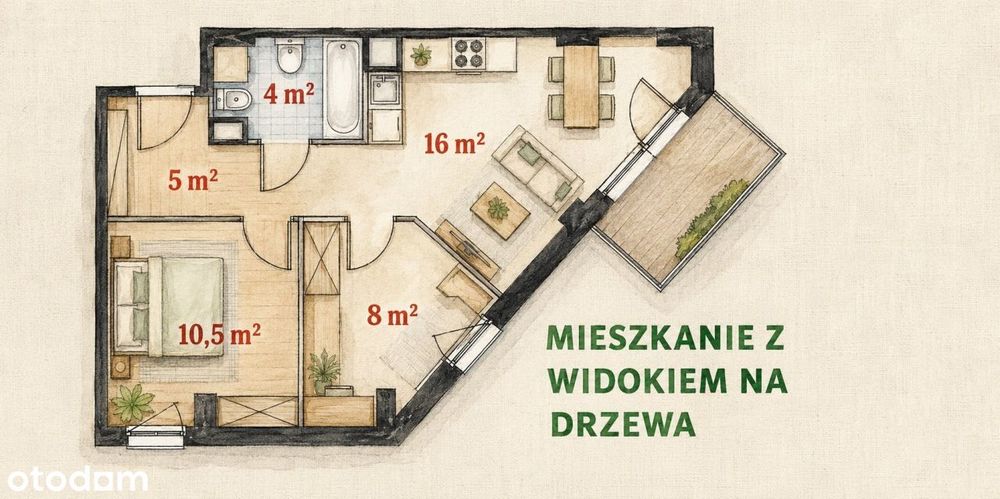 ❤️ Bardzo jasne 3 Pokoje z Pięknym Widokiem ! Okaz